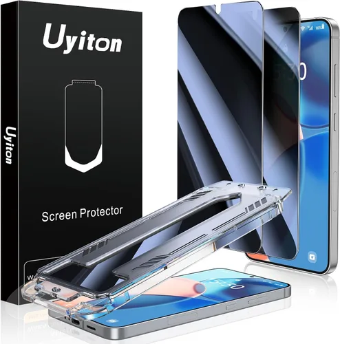 Vista 14 de Uyiton UnBreak-Glass - Protector de pantalla para Samsung Galaxy S22, soporte ultrasónico de huellas dactilares, marco de alineación automática