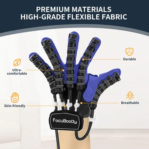 Vista 5 de Guantes robot de rehabilitación de manos FocuBoody Equipo de entrenamiento de dedos de movilidad para hemiplejia, accidente cerebrovascular
