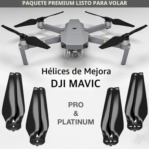 Vista 3 de Master Airscrew Hélices Stealth para DJI Mavic Pro y Platinum - Negro, 4 piezas