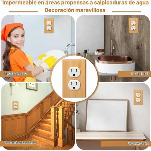 Vista 4 de Pinkunn - Placa de interruptor de pared sin terminar, 20 unidades, 4.5 x