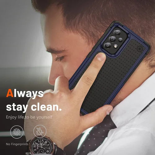Vista 102 de Jeylly Compatible con Samsung Galaxy A22 5G Funda, Funda Samsung A22 5G con 2pcs protectores de pantalla de vidrio templado