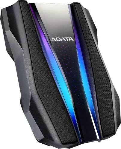 Vista 2 de ADATA HD770G 1TB RGB USB 3.2 IP68 impermeable a prueba de gotas a prueba de polvo externo portátil HDD negro (AHD770G-1TU32G1-CBK)