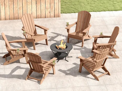 Vista 13 de HDPE Silla Adirondack plegable, Aruba