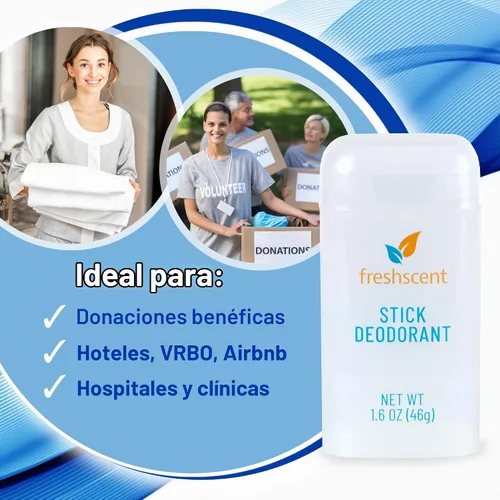 Vista 4 de Freshscent - Desodorante en barra sin alcohol de 1.6 onzas (paquete de 144)