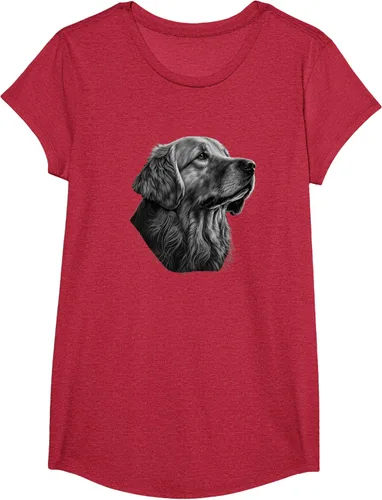 Vista 47 de Camiseta divertida Golden Retriever, Negro