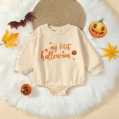 Vista 2 de Sudadera para bebé, niña, niño, Halloween, Acción de Gracias, Navidad, traje de manga larga, ropa de otoño e invierno