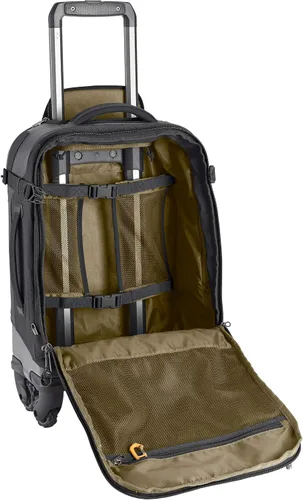 Vista 3 de Eagle Creek Gear Warrior Maleta con ruedas de 4 ruedas Softside, Negro azabache, 22 pulgadas, Gear Warrior Maleta de mano con ruedas de 4 ruedas