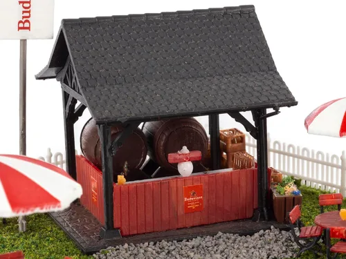 Vista 12 de Lionel Anheuser-Busch Biergarten HO Gauge Kit de construcción de tren