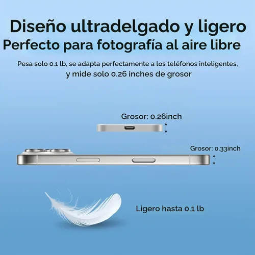 Vista 4 de SSD externo magnético de 500 GB, 2000 MB/s Tipo-C USB 3.2 Gen 2x2 SSD portátil, disco duro externo ultradelgado, grabación y almacenamiento 4K