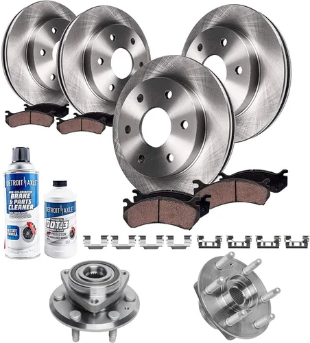 Vista 90 de Detroit Axle - Rotores de freno para Nissan NV2500 NV3500 NV1500 NV1500 2012-2021, repuesto de rotores de freno de disco: rotor delantero de 14.17
