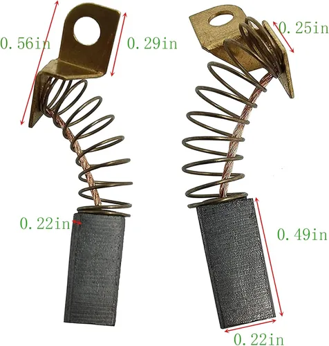 Vista 2 de Cepillos de motor para lijadora Porter Cable 7800 N119739 879058 (paquete de 4)