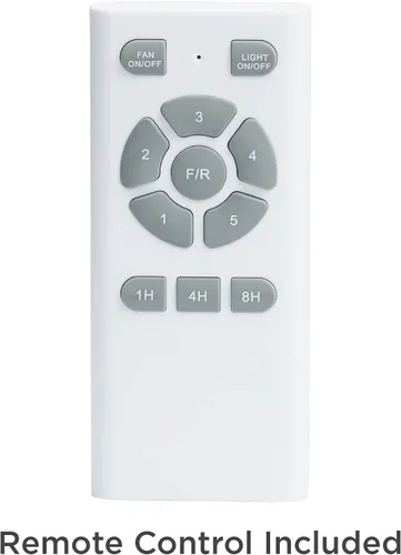 Vista 5 de Casa Vieja Ventilador de techo rústico de 52 pulgadas con 3 aspas para interiores con control remoto, bronce aceitado negro mate, madera maciza