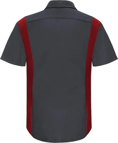 Vista 4 de Red Kap Men's Short Sleeve Performance Plus Shop Shirt with Oilblok Technology