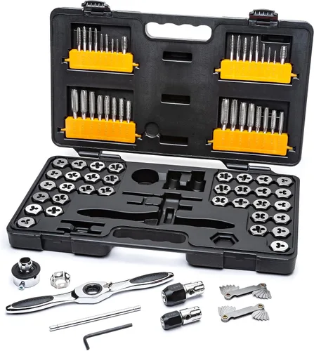 Vista 8 de GEARWRENCH Juego de 5 piezas de herramientas de roscar con trinquete y terraja - 3880