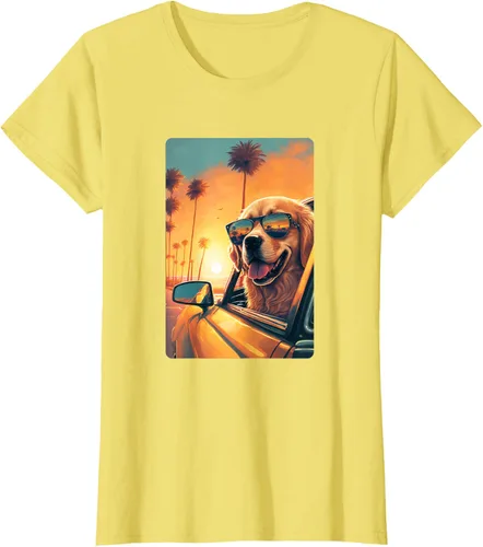 Vista 42 de Golden Retriever - Camiseta divertida de Golden Retriever con lentes, Negro