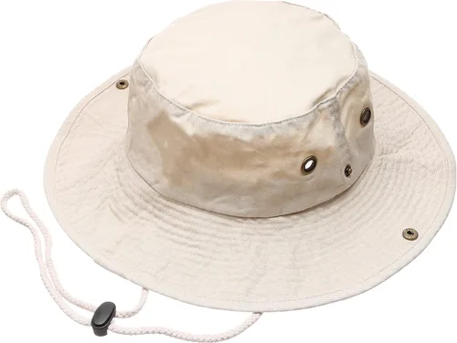 Vista 15 de Sombrero de cubeta para verano, para exteriores, para pescar, de safari, de caza, con correa ajustable