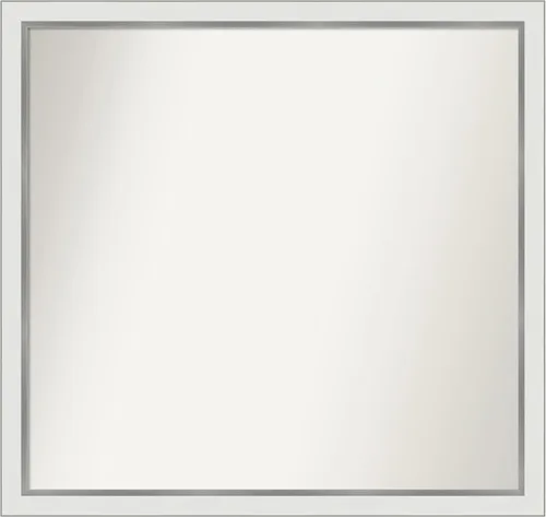 Vista 429 de Amanti Art Espejo personalizado, espejo de baño estrecho Alexandria White Wash, espejo de pared o espejo de tocador de baño sobre el fregadero