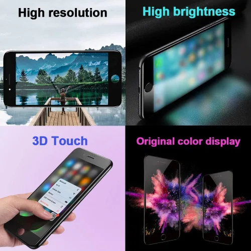 Vista 5 de Para iPhone 6S Pantalla Reemplazo Negro, LCD Touch Digitizer con Herramientas de Reparación+Protector de Pantalla para A1633, A1688, A1700 (negro)