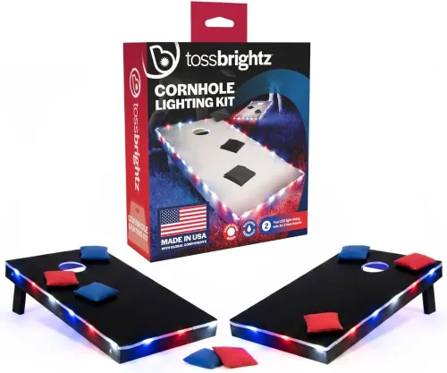 Vista 14 de Brightz TossBrightz - Luces LED de Cornhole para tablero y agujero - Incluye luces para 2 tableros - Ilumina el borde del tablero de cornhole