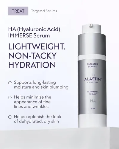 Vista 3 de ALASTIN Skincare Suero facial hidratante HA IMMERSE de ácido hialurónico (1 onza), suero restaurador que combate la piel seca y deshidratada