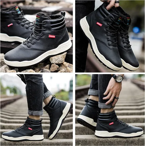 Vista 7 de AFT AFFINEST - Botas de nieve para hombre, impermeables, tenis de senderismo