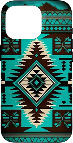 Vista 20 de South West Turquoise Native American Aztec Pattern Case for iPhone 17