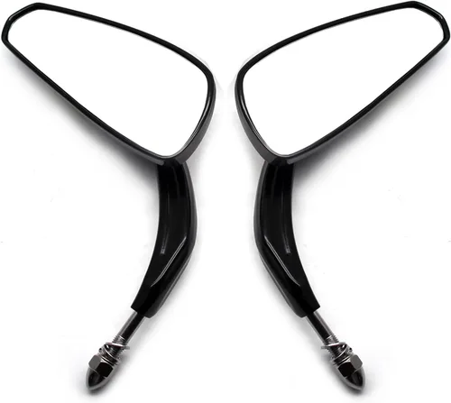 Vista 3 de MZS Espejos retrovisores para motocicleta compatibles con Sportster Softail Road King Street Electra Glide Dyna Ultra Fat Bob Sport Low Rider
