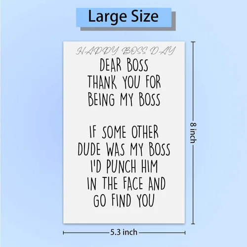 Vista 3 de Regalos del Día del Jefe: Juego de agradecimiento a los empleados - Tarjetas y regalos para hombres y mujeres