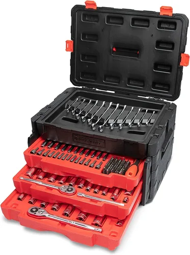 Vista 2 de Crescent CTK150 - Juego de herramientas profesionales SAE/métricas de 150 piezas de 1/4" y 3/8" de 6 puntos