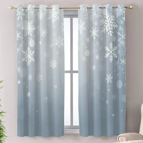 Vista 13 de Shrahala Abstract Colorful Blackout Curtain Tiers, Modern Ative Kitchen Valance Light Blocking Tier Drapes with Rod Pocket, 2 Pack 26 X 24 in