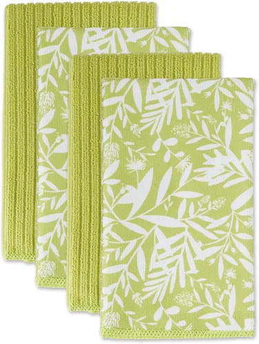 Vista 23 de DII - Juego de paños de cocina multiusos de microfibra, Aqua Chevron