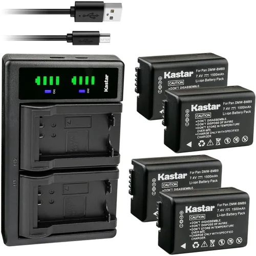 Vista 7 de Kastar Cargador de batería USB LTD2 compatible con Panasonic Lumix DMC-FZ70, Lumix DMC-FZ72, Lumix DMC-FZ100, Lumix DMC-FZ150, Lumix DC-FZ80, Lumix