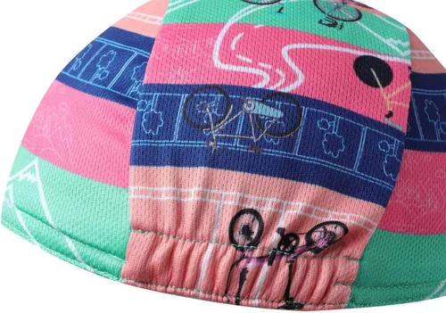 Vista 5 de Funny - Gorra de ciclismo de poliéster para ciclismo, forro de casco transpirable y absorción de sudor B11