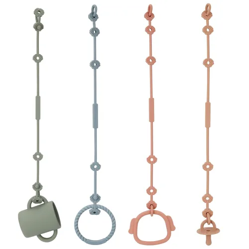 Vista 9 de Socub Correas de seguridad de juguete, correas ajustables de silicona para Silenciado+Albaricoque