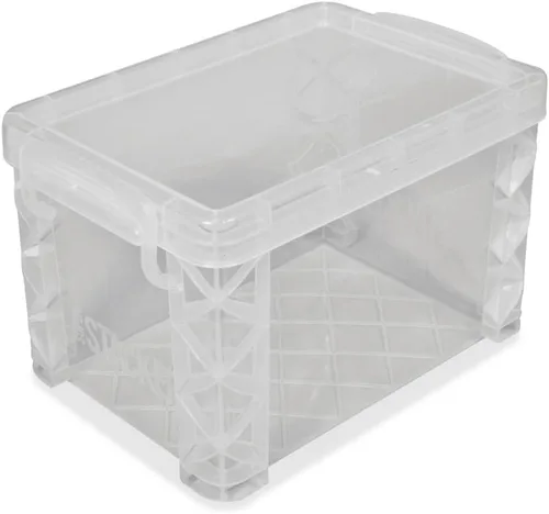 Vista 8 de Advantus 40307 Super Stacker - Cajas de almacenamiento, capacidad para 400 tarjetas de 3 x 5, plástico, transparente
