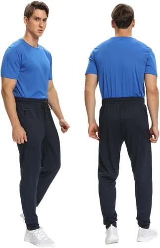 Vista 5 de Paquete de 12 pantalones deportivos para hombre, pantalones deportivos de entrenamiento para hombre, pantalones deportivos con bolsillos
