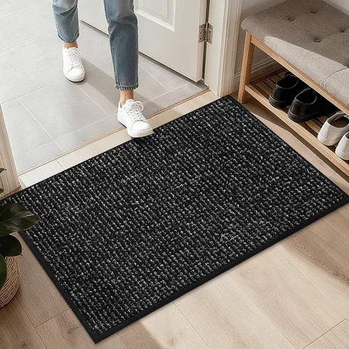 Vista 40 de BEQHAUSE Alfombra de Entrada de 20"x32" Tapete Interior para Puerta Antideslizante Lavable, Alfombras de Pasillo Absorbentes y Resistentes a Manchas