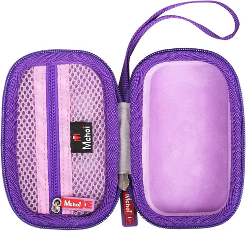 Vista 2 de Mchoi Estuche rígido de transporte adecuado para ratón inalámbrico Logitech G305 Lightspeed para juegos, a prueba de golpes, impermeable, morado