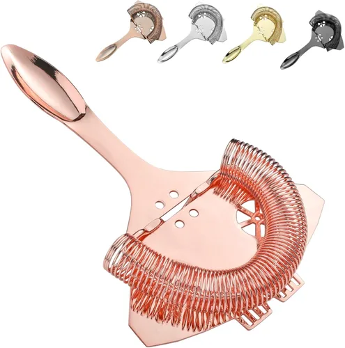 Vista 6 de Colador de cóctel, diseño de modelado Hawthorne Strainer-Rocket