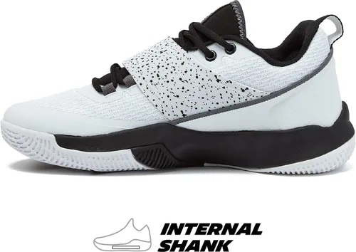 Vista 3 de AND1 Gamma 30 SS - Tenis de baloncesto para hombre interiores o exteriores calle o cancha rojo naranja y negro tallas 8 a 13