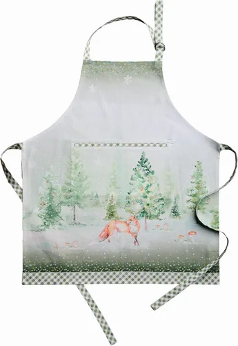 Vista 1219 de Maison d' Hermine Delantales para mujer con bolsillo, 100% algodón (27.50 x 31.50 pulgadas)
