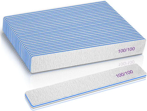 Vista 11 de Lima de uñas de grano 60/60 para uñas acrílicas, limas de uñas súper ásperas, tableros de esmeril para uñas artificiales, uñas postizas, lima