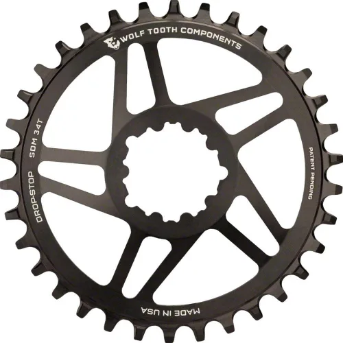 Vista 5 de Wolf Tooth GXP 6 Offset Direct Mount Monoplate, Adultos Unisex, Negro