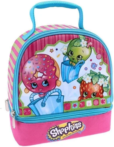 Vista 2 de Shopkins - Juego de 14 mochila y caja de almuerzo, diseño de corazones