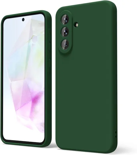 Vista 295 de oakxco Funda para teléfono Samsung Galaxy A12 con agarre de silicona líquida, linda delgada fina suave cubierta de gel de goma TPU lisa para mujeres