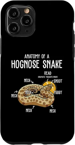 Vista 10 de Carcasa divertida para iPhone 15 Anatomía de una serpiente de hognose, para amantes de reptiles y animales