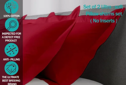 Vista 3 de Juego de 2 fundas de almohada estándar de 600 hilos, 100% algodón egipcio, con cierre de sobre, tamaño estándar de 20 x 26 pulgadas, fundas