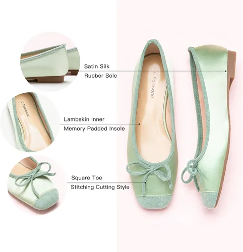 Vista 5 de C.Paravano Zapatos planos para mujer Zapatos planos para mujer Zapatos planos Zapatos elegantes para mujer Zapatos planos de punta redonda
