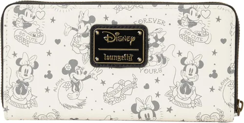 Vista 3 de Loungefly Disney Minnie Mouse - Cartera de tatuaje