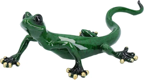 Vista 6 de AB Tools Blue Gecko Lizard Resina Cobertizo de pared Escultura Decoración Estatua Pequeña Casa Ornamento